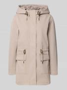 Only Regular Fit Parka mit Tunnelzug Modell 'LOUISE' in Beige, Größe L