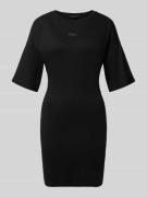 ARMANI EXCHANGE T-Shirt-Kleid mit Rundhalsausschnitt und 1/2-Arm in Bl...