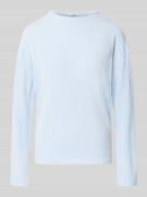 OPUS Relaxed Fit Sweatshirt mit Stehkragen Modell 'Serata' in Hellblau...