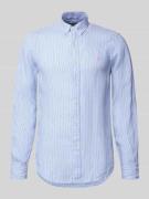 Polo Ralph Lauren Slim Fit Freizeithemd aus reinem Leinen in Hellblau,...