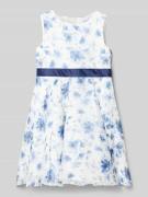 DANAMADE Kleid mit Taillenband in Marine, Größe 104