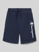 CHAMPION Shorts mit Logo und elastischem Bund in Marine, Größe 128
