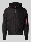 Alpha Industries Blouson mit Logo-Anhänger Modell 'MA-1 TT' in Black, ...