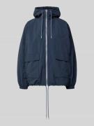 Jake*s Casual Jacke mit Kapuze und Pattentaschen in Dunkelblau, Größe ...