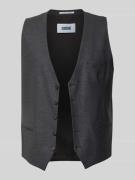 CINQUE Weste mit V-Ausschnitt und Knopfleiste Modell 'Totti' in Anthra...