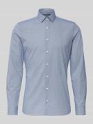 OLYMP No. Six Slim Fit Freizeithemd mit Kentkragen in Bleu, Größe 37