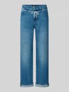 Marc Cain Straight Fit Jeans mit fixierten Beinabschlüssen in Hellblau...