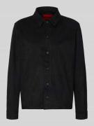 HUGO Regular Fit Freizeithemd in Wildleder-Optik Modell 'ENASO' in Bla...