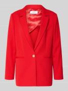 comma Regular Fit Blazer mit Reverskragen in Rot, Größe 34