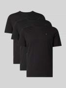 Tommy Hilfiger T-Shirt Set aus reiner Baumwolle im 3er-Pack in Black, ...