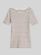 Marc O'Polo Slim Fit T-Shirt aus reiner Baumwolle in Mittelbraun, Größ...