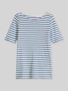 Marc O'Polo Slim Fit T-Shirt aus reiner Baumwolle in Blau, Größe L