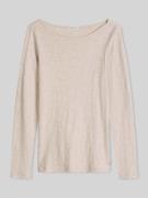 Marc O'Polo Regular Fit Langarmshirt aus reiner Baumwolle in Beige, Gr...