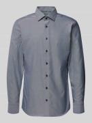 ETERNA Slim Fit Business-Hemd mit Kentkragen in Marine, Größe 38