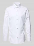 ETERNA Slim Fit Business-Hemd mit Kentkragen in Weiss, Größe 38