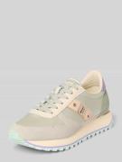 Blauer USA Sneaker aus Leder-Mix mit Logo-Patch Modell 'Millen' in Hel...