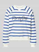 Rich & Royal Sweatshirt mit Stitching in Royal, Größe L