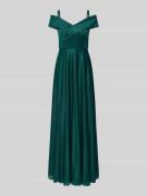 Christian Berg Cocktail Regular Fit Abendkleid in Glitzer-Optik in Gru...