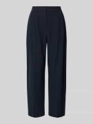 Jake*s Collection Hose mit Streifenmuster und Bügelfalten in Dunkelbla...