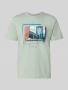 Tom Tailor Regular Fit T-Shirt aus reiner Baumwolle in Lind, Größe L