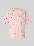 Jake*s Casual Regular Fit T-Shirt mit Rundhalsausschnitt in Hellrosa, ...