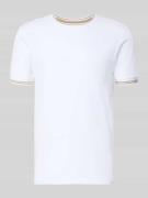 Christian Berg Men T-Shirt mit Strukturmuster und Rundhalsausschnitt i...