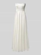 Luxuar Regular Fit Brautkleid aus Satin in Offwhite, Größe 34
