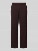 Lacoste Loose Fit Sweatpants aus reiner Baumwolle in Schoko, Größe L