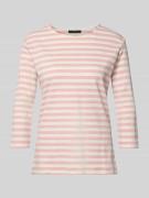 Oui T-Shirt mit Rundhalsausschnitt und 3/4-Arm in Rosa, Größe 34