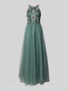 Laona Regular Fit Abendkleid in semitransparentem Design in Ocean, Grö...