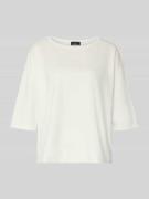 monari T-Shirt mit Rundhalsausschnitt und Logo in Weiss, Größe 36