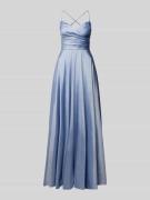 Luxuar Regular Fit Abendkleid mit gelegten Falten in Hellblau, Größe 3...