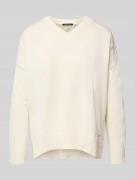 ARMANI EXCHANGE Strickpullover mit V-Ausschnitt in Weiss, Größe L