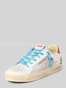 Crime London Sneaker aus Leder mit Label-Details in Weiss, Größe 41