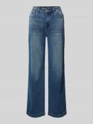 Buena Vista Wide Leg Jeans im Used-Look in Blau, Größe L