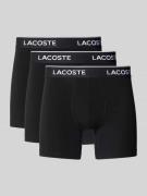 Lacoste Trunks aus Baumwoll-Mix im 3er-Pack in Black, Größe L