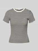 Tommy Jeans Slim Fit T-Shirt aus Baumwoll-Mix in Black, Größe L