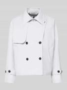 SAVE THE DUCK Relaxed Fit Jacke mit Umlegekragen Modell 'Garbo' in Wei...