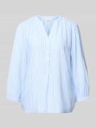 Tom Tailor Comfort Fit Langarmbluse aus reiner Viskose in Hellblau, Gr...