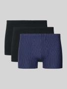 Schiesser Slim Fit Boxershorts mit elastischem Bund im 3er-Pack in Bla...