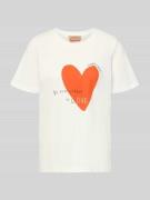 Smith and Soul Regular Fit T-Shirt mit Motiv-Print in Orange, Größe L