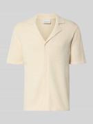 Profuomo Regular Fit Freizeithemd mit Reverskragen in Offwhite, Größe ...