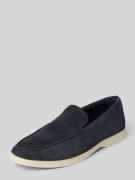 Clarks Slipper aus beschichtetem Leder Modell 'Torford Easy' in Marine...