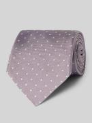 BOSS Seidenkrawatte mit Allover-Muster in Flieder, Größe 1