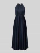 Jake*s Cocktail Cocktailkleid aus Satin mit Bindegürtel in Marine Mela...