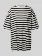 Karo Kauer Oversized T-Shirt mit Label-Print in Hellgrau, Größe L