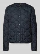 camel active Steppjacke mit Rundhalsausschnitt in Dunkelblau, Größe 34