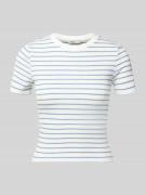 Only Regular Fit T-Shirt mit Viskose-Anteil Modell 'LUPE' in Weiss, Gr...