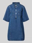 LOLLYS LAUNDRY Jeanskleid mit Brusttaschen Modell 'Mola' in Blau, Größ...