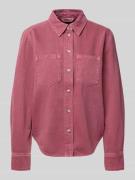 Only Regular Fit Jeansbluse aus reiner Baumwolle Modell 'SILLA' in Ros...